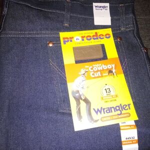 Wrangler Cowboy Cut The Official Prorodeo Competition Jeans 44 × 32 NWT